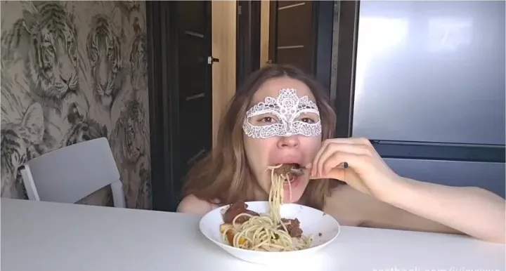 Spaghetti Time, Anal Pissing Kaviar - shit porn video at ShitSlaves.com