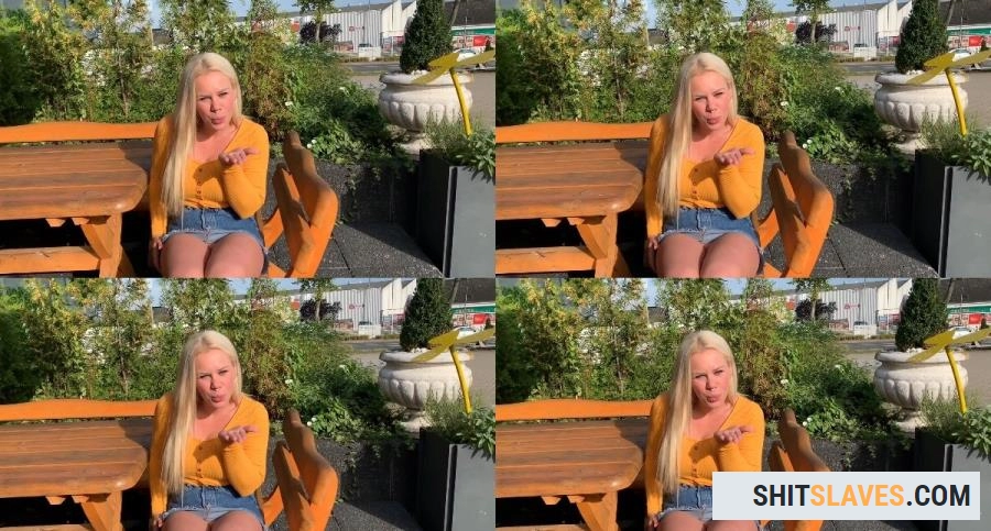 SteffiBlond - Public brazen shit in the burger car in front of the burger shop! - Human Toilet, Public [FullHD 1080p] (254.74 MB) Mydirtyhobby.de