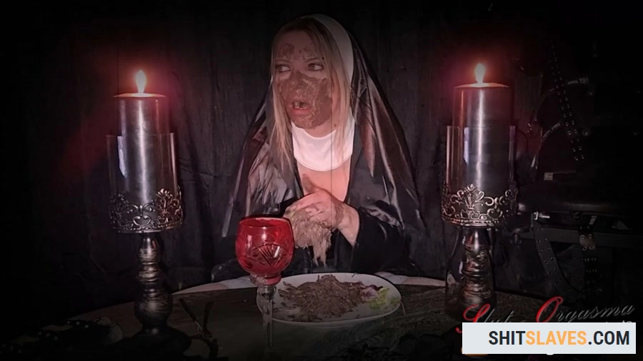 SlutOrgasma - The holy food and scat dinner - The medieval shit puking scat slave 1 - Holy nun extreme shit and puke play - Fetish, Eat, Solo [FullHD 1080p] (4.83 GB) Defecation