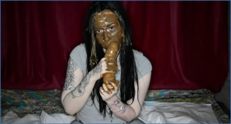 Dirty Betty: Food From My Ass On My Face With Dildo (Scat-Shop) - shit porn video at ShitSlaves.com