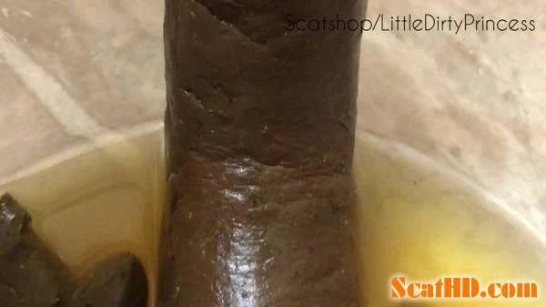LittleDirtyPrincess - Long thick poop served in a bowl of pee for you [FullHD 1080p] (609 MB)